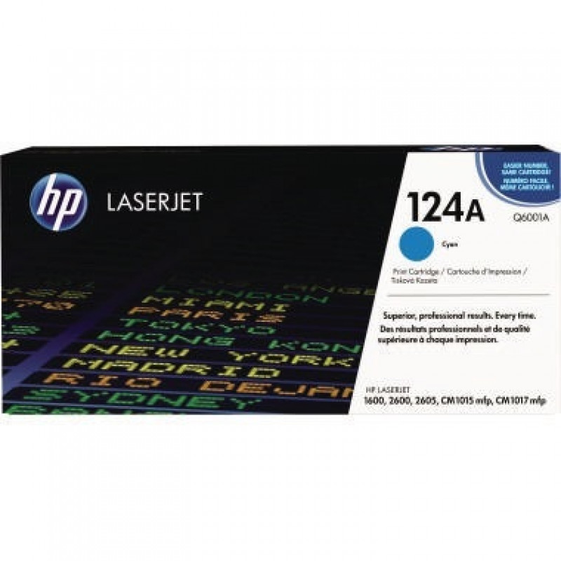 HP Toner Q6001A 124A 2.000Seiten cyan