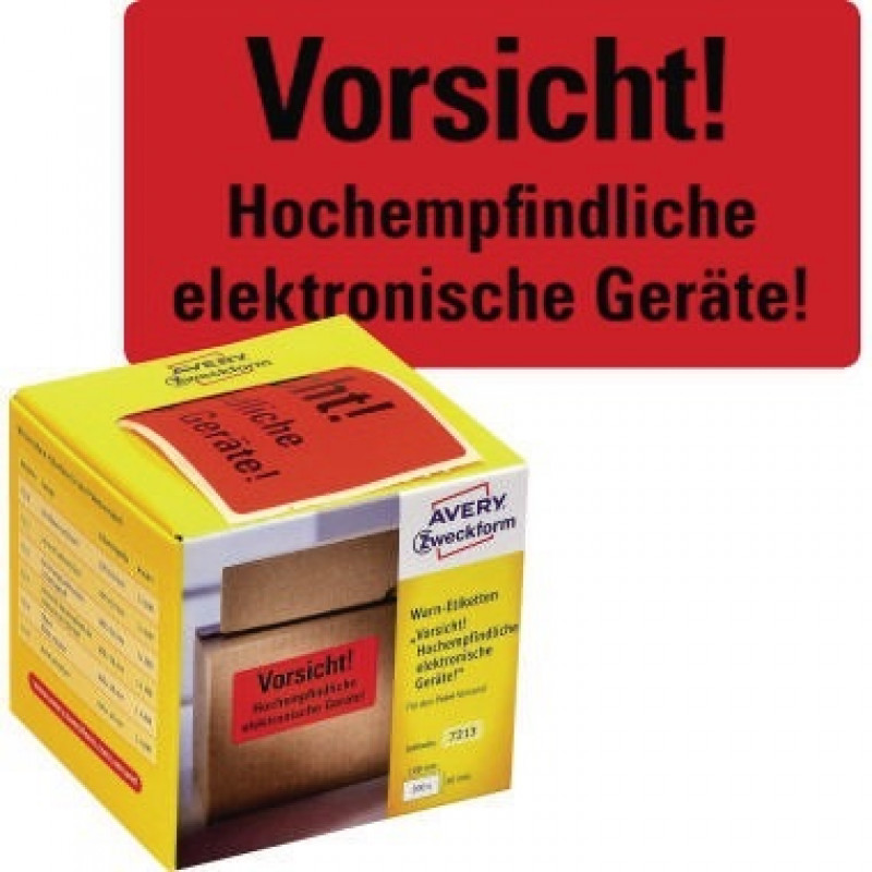 Avery Zweckform Warnetikett 7213 elektronische Geräte 200 St./Pack. Avery Zweckform Warnetikett 7213 elektronische Geräte 200 St./Pack.