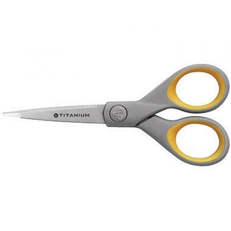 Westcott Schere Titanium Super E-30450 00 13cm gelb/grau