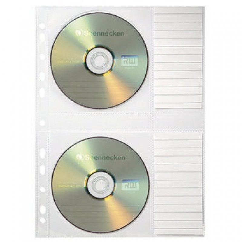Soennecken CD/DVD Hülle 1612 für 2CDs transparent 5 St./Pack. Soennecken CD/DVD Hülle 1612 für 2CDs transparent 5 St./Pack.