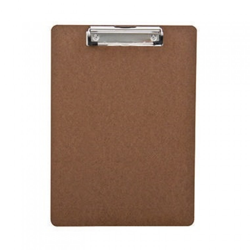 Klemmbrett 22,3x31,2cm Klemme silber Holzfaser braun Klemmbrett 22,3x31,2cm Klemme silber Holzfaser braun