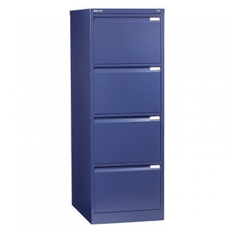 Bisley Hängeregistraturschrank 3643639 4Schubfächer oxfordblau