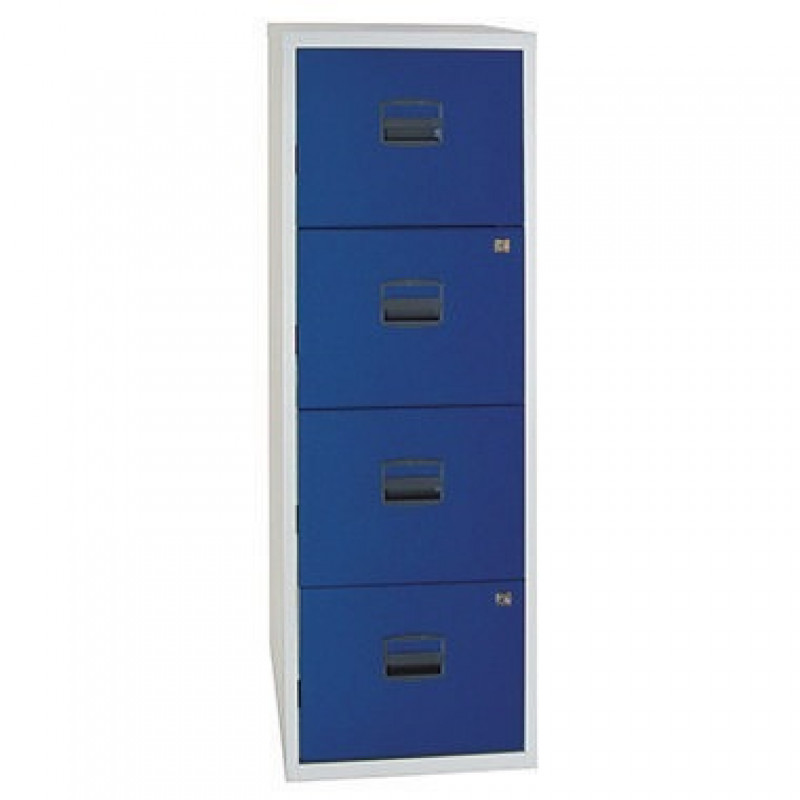Hängeregistraturschrank PFA4F505 4Auszüge lichtgrau/oxfordblau Hängeregistraturschrank PFA4F505 4Auszüge lichtgrau/oxfordblau