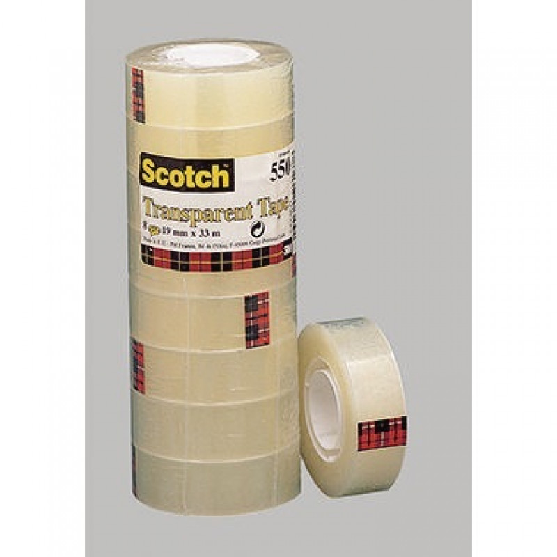 Scotch Klebefilm 550 5501933 19mmx33m transparent 8 St./Pack. Scotch Klebefilm 550 5501933 19mmx33m transparent 8 St./Pack.