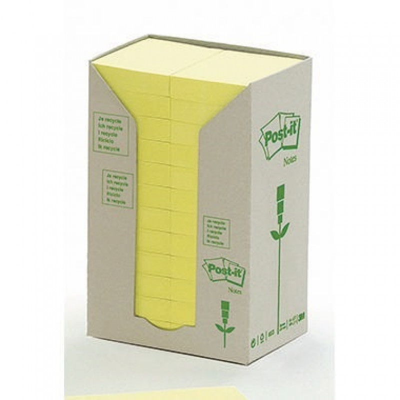 Post-it Haftnotiz Recycling Notes Tower 653-1T 38x51mm 24 St./Pack. Post-it Haftnotiz Recycling Notes Tower 653-1T 38x51mm 24 St./Pack.