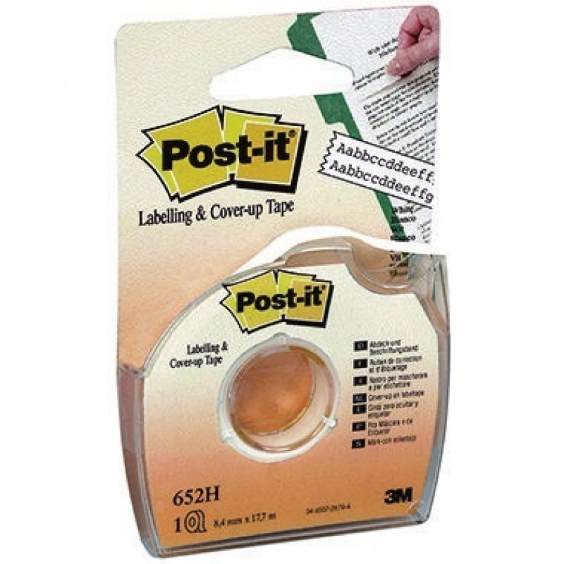 Post-it Korrekturband 652H 8,4mmx17,7m 2zeilig weiß
