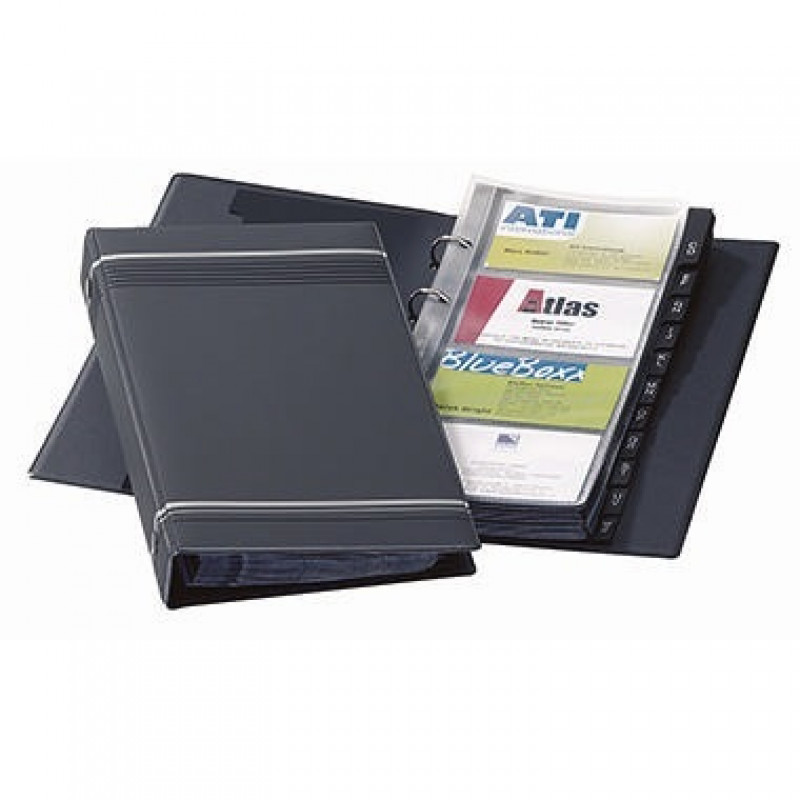 DURABLE Visitenkarten-Ringbuch VISIFIX 238558 max. 200Karten sw DURABLE Visitenkarten-Ringbuch VISIFIX 238558 max. 200Karten sw