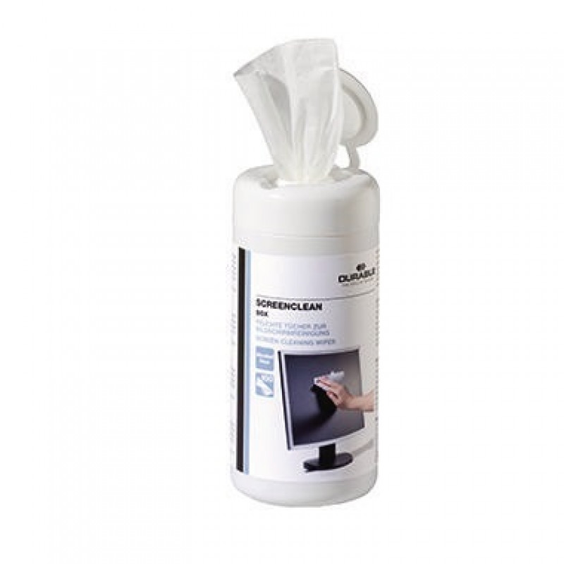 DURABLE Reinigungstuch SCREENCLEAN BOX 573602 100 St./Pack. DURABLE Reinigungstuch SCREENCLEAN BOX 573602 100 St./Pack.