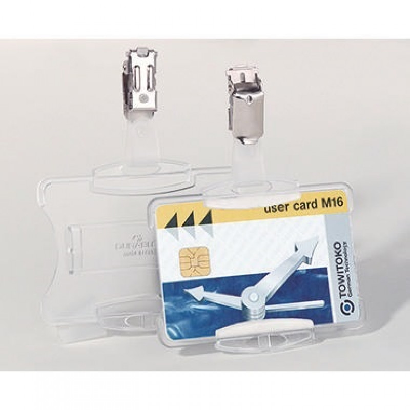 DURABLE Namenschild 811819 85x54mm transparent 25 St./Pack DURABLE Namenschild 811819 85x54mm transparent 25 St./Pack