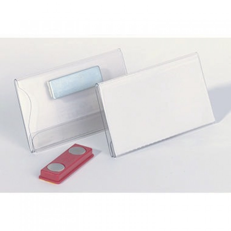 DURABLE Namensschild 811619 75x40mm Hartfolie tr 25 St./Pack. DURABLE Namensschild 811619 75x40mm Hartfolie tr 25 St./Pack.