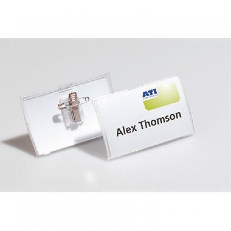 DURABLE Namenschild Click Fold 869319 90x54mm tr 5 St./Pack
