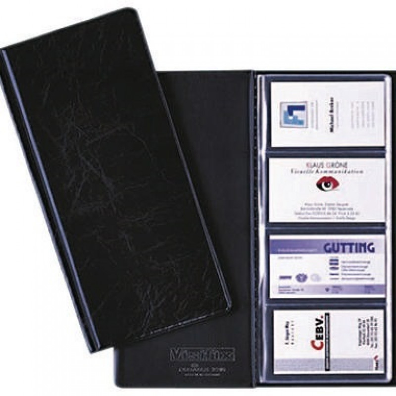 DURABLE Visitenkarten-Buch VISIFIX 238001 für 96Karten 90x57mm sw DURABLE Visitenkarten-Buch VISIFIX 238001 für 96Karten 90x57mm sw