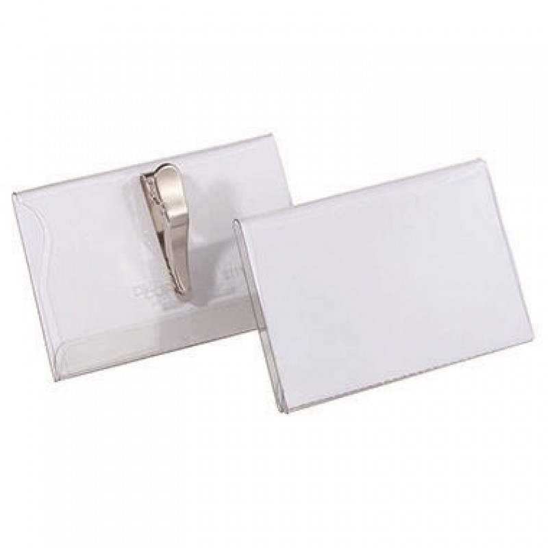 DURABLE Namensschild 811119 90x54mm Kunststoff tr 25 St./Pack.