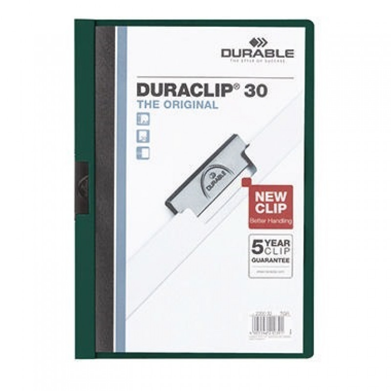 DURABLE Klemmmappe DURACLIP 30 220032 DIN A4 Polyethylen petrol DURABLE Klemmmappe DURACLIP 30 220032 DIN A4 Polyethylen petrol