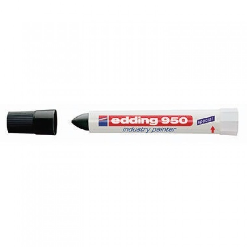 edding Industriemarker 950 4-950001 10mm Pastenspitze schwarz edding Industriemarker 950 4-950001 10mm Pastenspitze schwarz