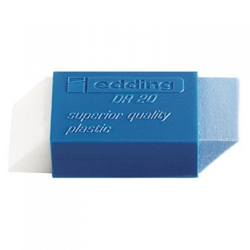 edding Radierer DR 20 4-DR20 Kunststoff transparent/blau edding Radierer DR 20 4-DR20 Kunststoff transparent/blau