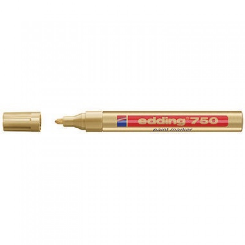 edding Lackmarker 750 4-750053 2-4mm Rundspitze permanent gold edding Lackmarker 750 4-750053 2-4mm Rundspitze permanent gold