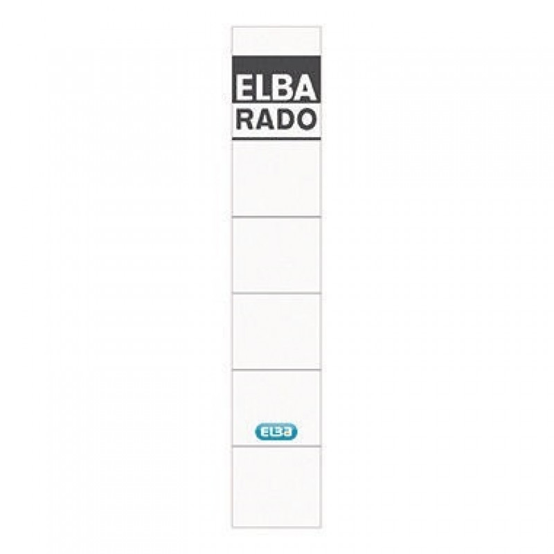 ELBA Ordneretikett 100551822 schmal/kurz sk weiß 10 St./Pack. ELBA Ordneretikett 100551822 schmal/kurz sk weiß 10 St./Pack.
