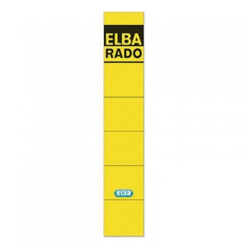 ELBA Ordneretikett 100420942 schmal/kurz sk gelb 10 St./Pack. ELBA Ordneretikett 100420942 schmal/kurz sk gelb 10 St./Pack.