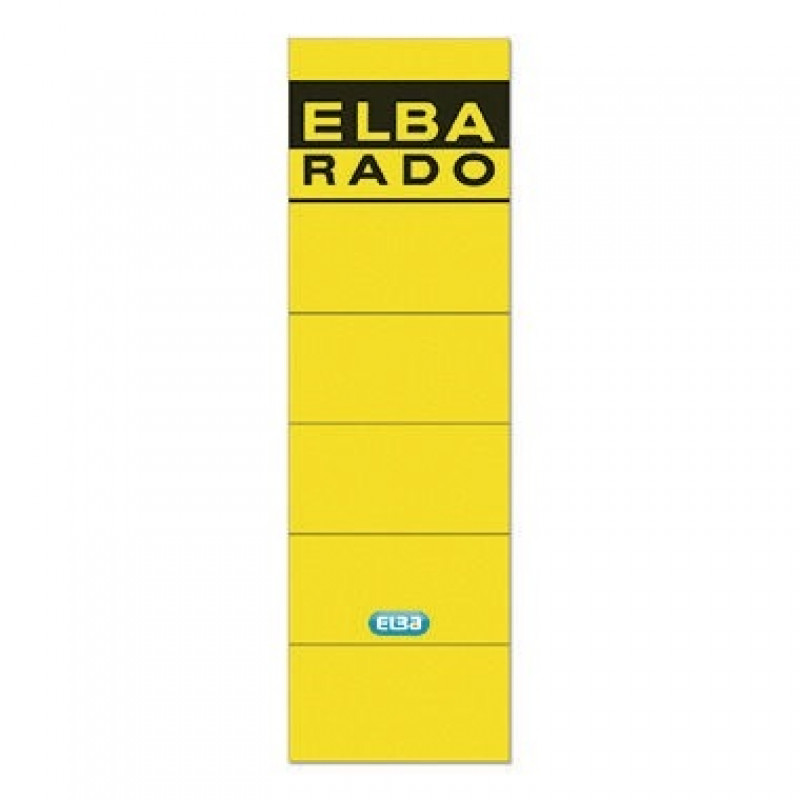ELBA Ordneretikett 100420949 breit/kurz sk gelb 10 St./Pack. ELBA Ordneretikett 100420949 breit/kurz sk gelb 10 St./Pack.