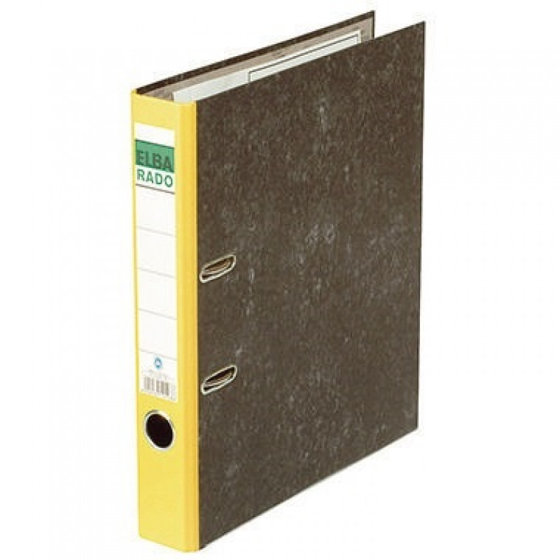 ELBA Ordner ELBArado 100022595 DIN A4 50mm Pappe gelb ELBA Ordner ELBArado 100022595 DIN A4 50mm Pappe gelb