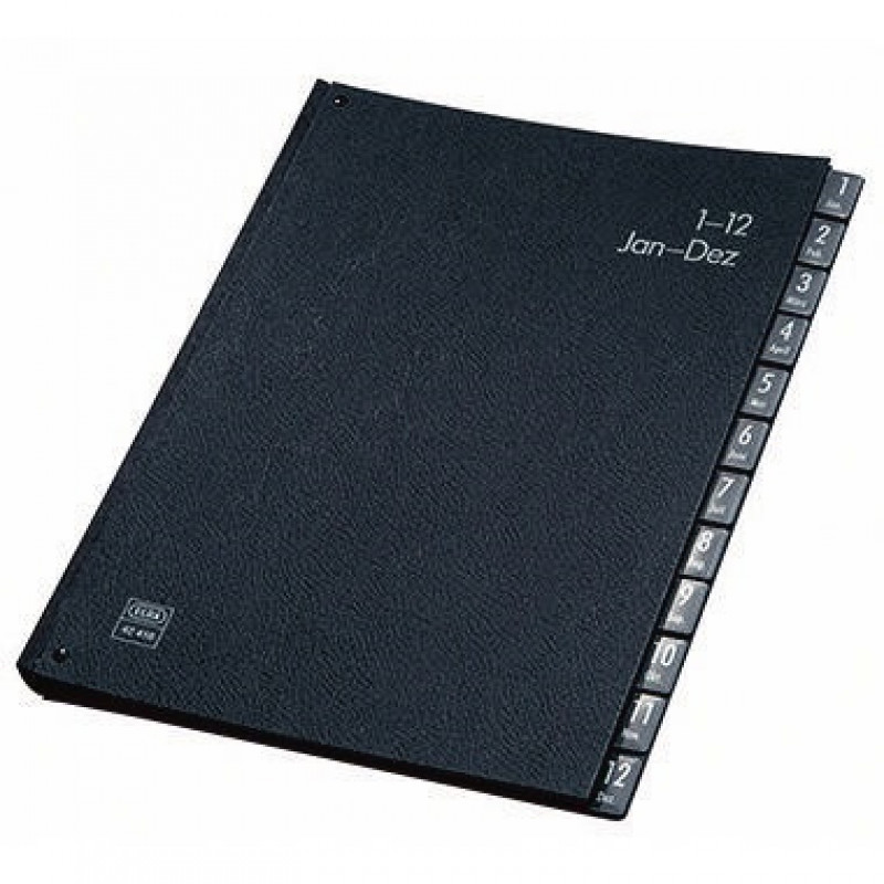 ELBA Pultordner 400001021 DIN A4 1-12 Hartpappe schwarz ELBA Pultordner 400001021 DIN A4 1-12 Hartpappe schwarz