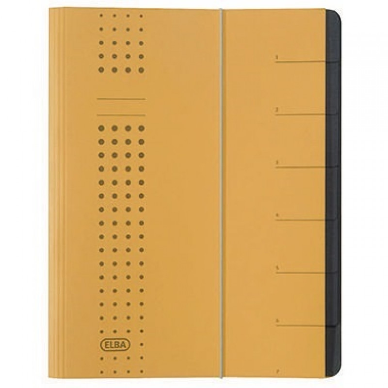 ELBA Ordnungsmappe chic 400002022 DIN A4 7Fächer Karton gelb ELBA Ordnungsmappe chic 400002022 DIN A4 7Fächer Karton gelb
