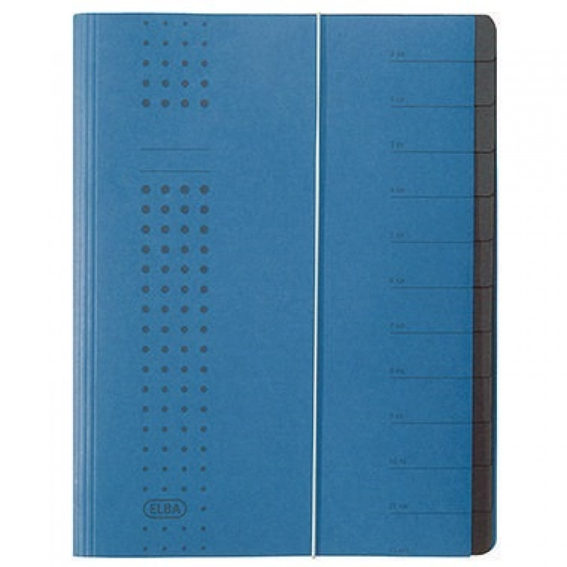 ELBA Ordnungsmappe chic 400001992 DIN A4 12Fächer Karton dunkelblau ELBA Ordnungsmappe chic 400001992 DIN A4 12Fächer Karton dunkelblau
