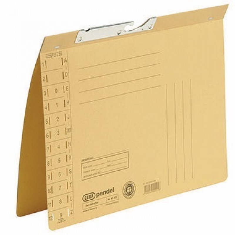 ELBA Pendelhefter 100560088 DIN A4 Amtsheftung 320g Karton gelb