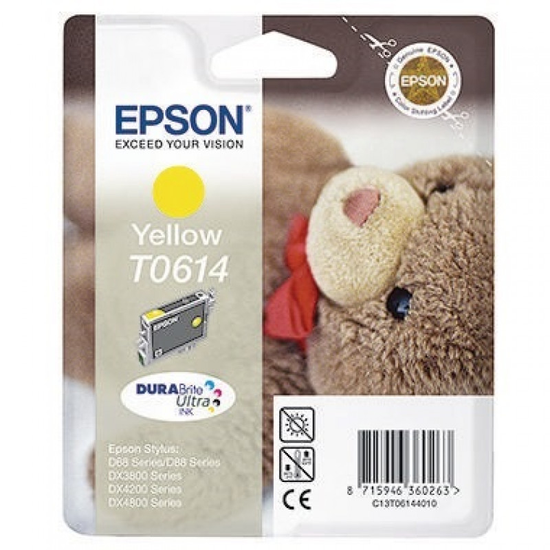Epson Tintenpatrone C13T06144010 250Seiten 8ml gelb Epson Tintenpatrone C13T06144010 250Seiten 8ml gelb