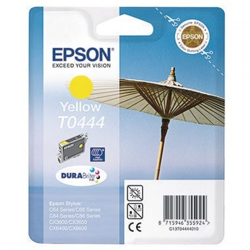 Epson Tintenpatrone C13T04444010 420Seiten 8ml gelb Epson Tintenpatrone C13T04444010 420Seiten 8ml gelb