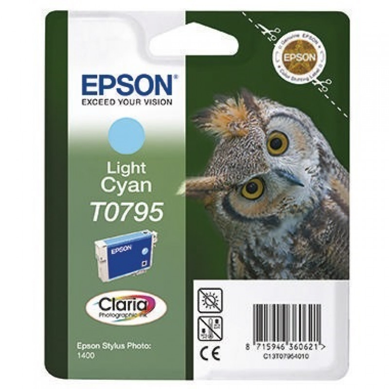 Epson Tintenpatrone C13T07954010 570Seiten 11ml fotocyan Epson Tintenpatrone C13T07954010 570Seiten 11ml fotocyan