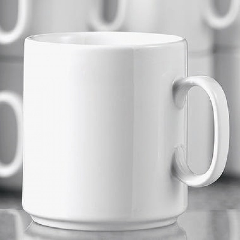 Esmeyer Kaffeebecher Diane 402-316 0,28l Porzellan weiß 6 St./Pack.