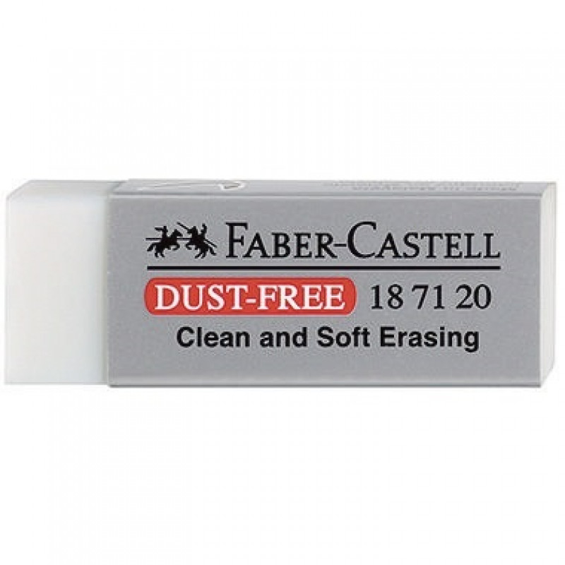 Faber-Castell Radierer DUST-FREE 187120 22x12x62mm weiß Faber-Castell Radierer DUST-FREE 187120 22x12x62mm weiß