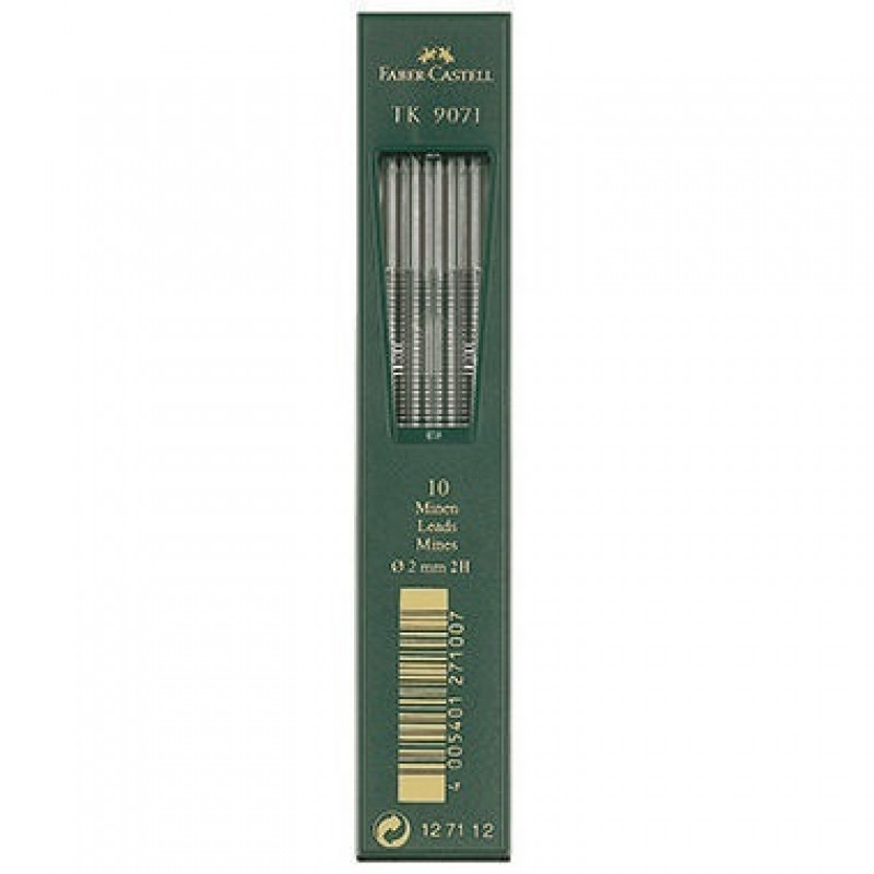 Faber-Castell Fallmine TK 9071 127112 2mm 2H 10 St./Pack.