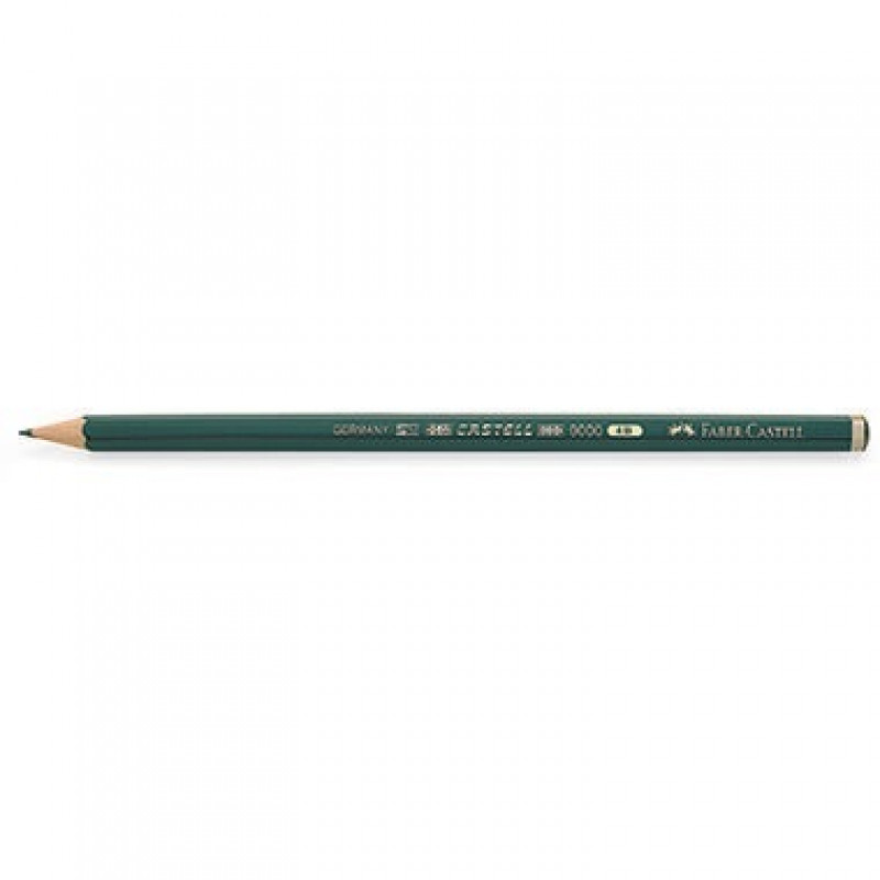 Faber-Castell Bleistift CASTELL 9000 119004 4B dunkelgrün Faber-Castell Bleistift CASTELL 9000 119004 4B dunkelgrün