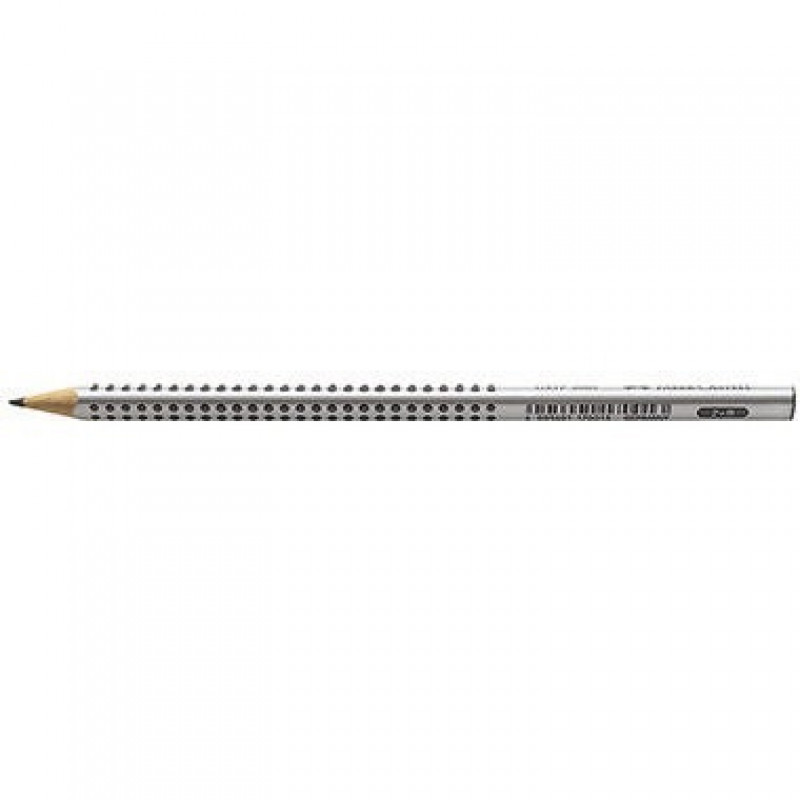 Faber-Castell Bleistift GRIP 2001 117001 Dreieckform B silbergrau Faber-Castell Bleistift GRIP 2001 117001 Dreieckform B silbergrau