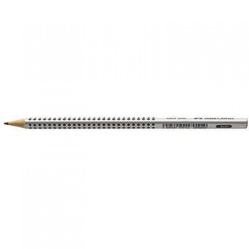 Faber-Castell Bleistift GRIP 2001 117011 Dreieckform H silbergrau Faber-Castell Bleistift GRIP 2001 117011 Dreieckform H silbergrau