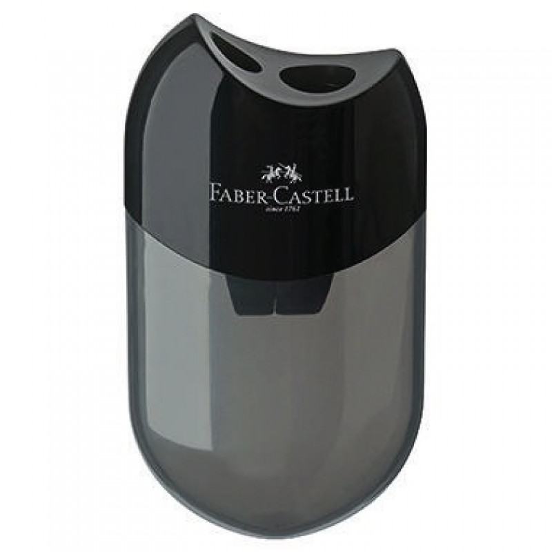 Faber-Castell Doppelspitzdose 183500 bis 8/10mm schwarz Faber-Castell Doppelspitzdose 183500 bis 8/10mm schwarz