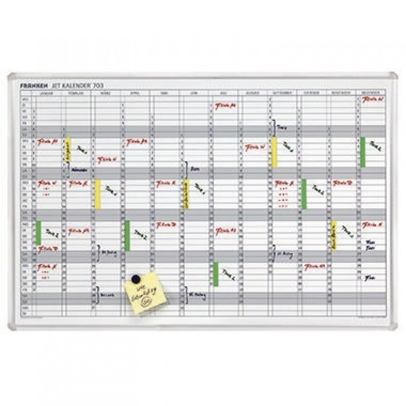 Franken Jahresplaner JetKalender JK703 90x60cm 12Monate weiß Franken Jahresplaner JetKalender JK703 90x60cm 12Monate weiß