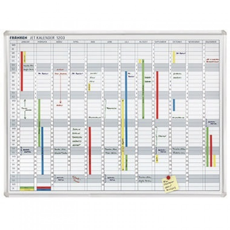 Franken Jahresplaner JetKalender JK1203 120x90cm 12Monate weiß Franken Jahresplaner JetKalender JK1203 120x90cm 12Monate weiß