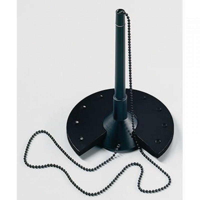 helit Kugelschreiberständer H6359095 10x15,5x10cm Kette sw helit Kugelschreiberständer H6359095 10x15,5x10cm Kette sw