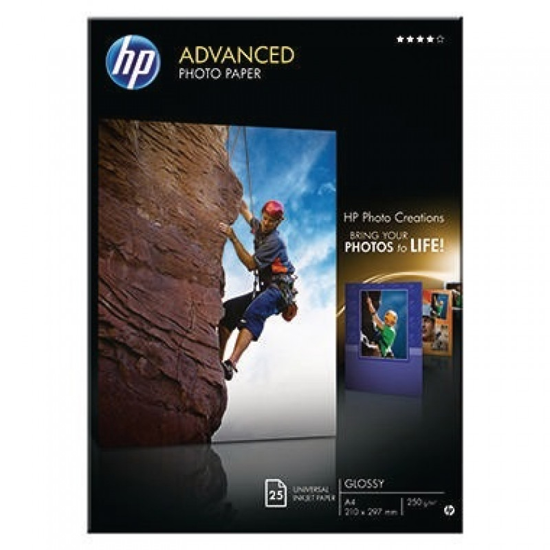HP Fotopapier Advanced Q5456A DIN A4 250g weiß 25 Bl./Pack. HP Fotopapier Advanced Q5456A DIN A4 250g weiß 25 Bl./Pack.