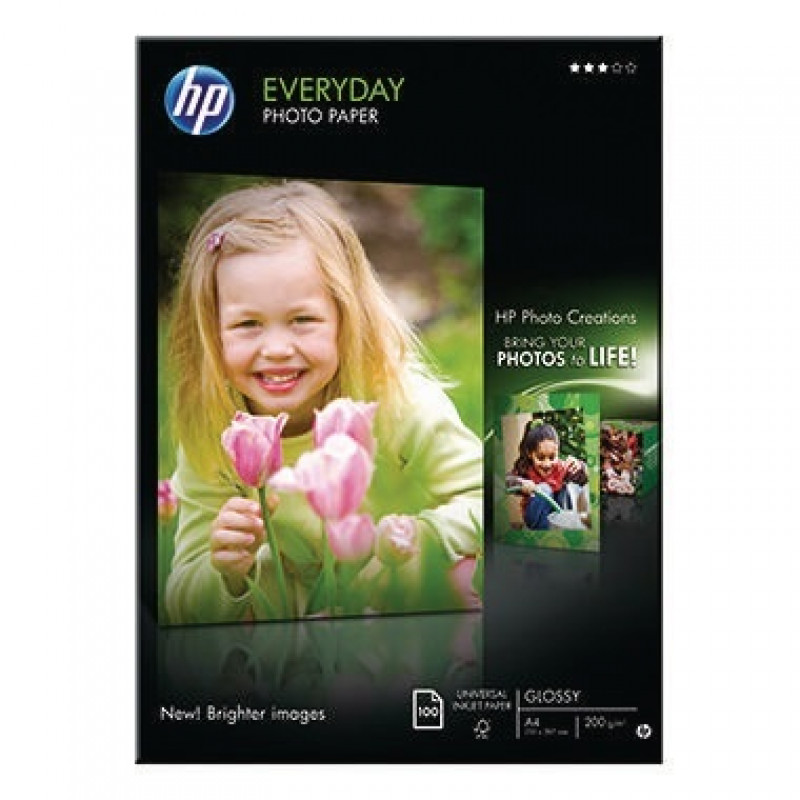 HP Fotopapier Everyday Q2510A DIN A4 200g weiß 100 Bl./Pack. HP Fotopapier Everyday Q2510A DIN A4 200g weiß 100 Bl./Pack.