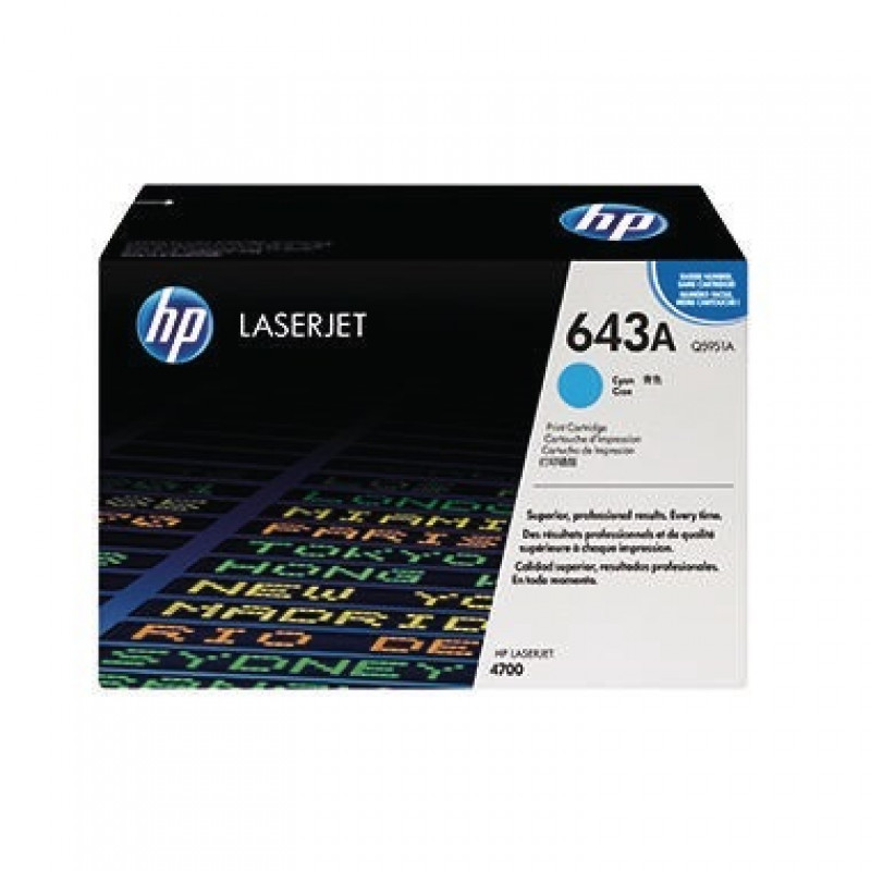 HP Toner Q5951A 643A 10.000Seiten cyan