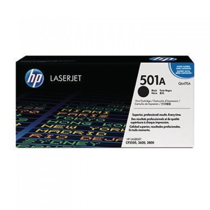 HP Toner Q6470A 501A 6.000Seiten schwarz