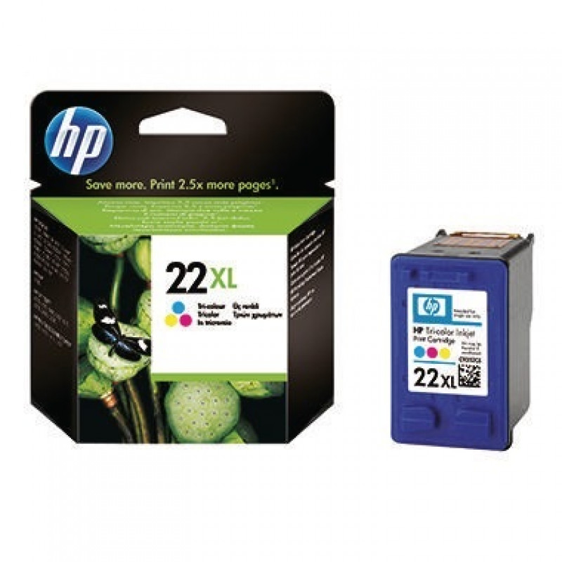 HP Tintenpatrone C9352CE#UUS Nr.22XL 415Seiten 11ml c/m/y HP Tintenpatrone C9352CE#UUS Nr.22XL 415Seiten 11ml c/m/y