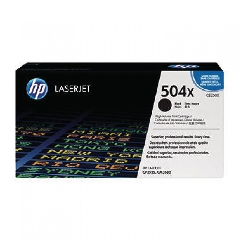 HP Toner CE250X 504X 10.500Seiten schwarz