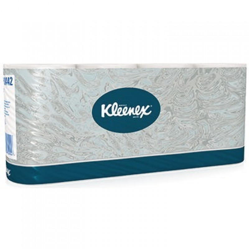 Kleenex Toilettenpapier 8442 2lagig 350Blatt weiß 8 Rl./Pack. Kleenex Toilettenpapier 8442 2lagig 350Blatt weiß 8 Rl./Pack.