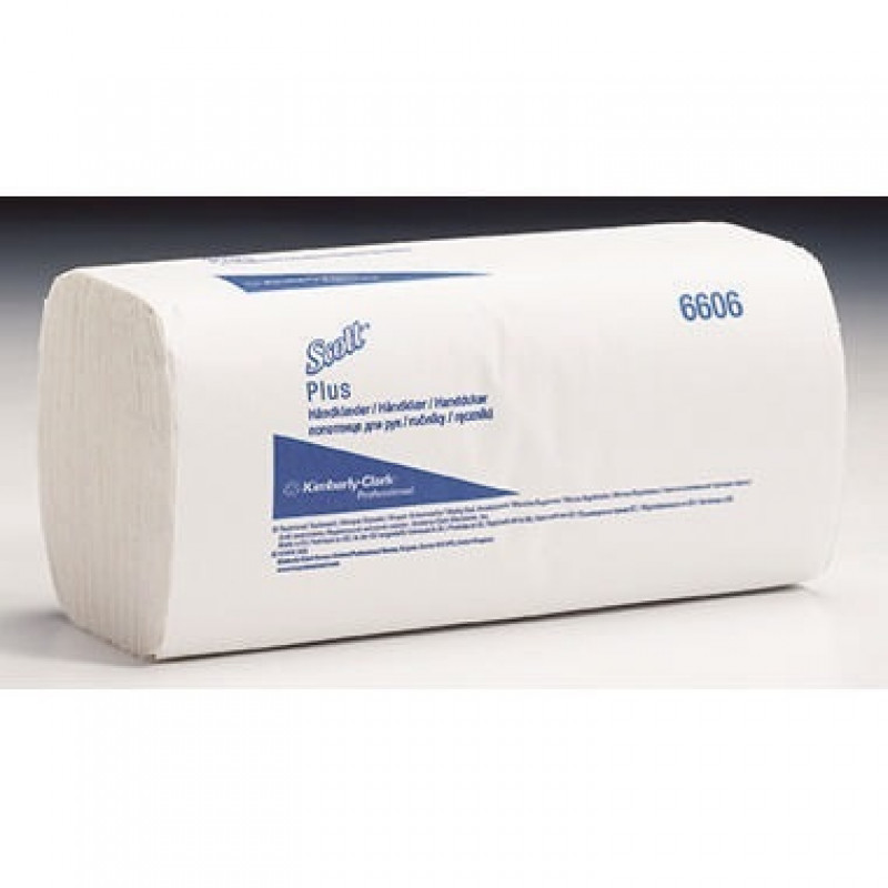 Scott Papierhandtuch Plus 6606 ZZ-Falz 1lagig ws 20x180 Bl./Pack.